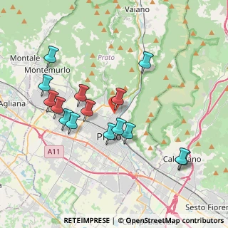 Mappa Via Bisenzio a San Martino, 59100 Prato PO, Italia (3.95267)