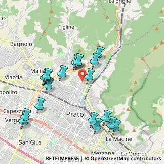 Mappa Via Bisenzio a San Martino, 59100 Prato PO, Italia (2.088)