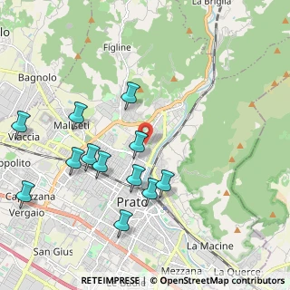 Mappa Via Bisenzio a San Martino, 59100 Prato PO, Italia (2.205)