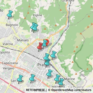 Mappa Via Bisenzio a San Martino, 59100 Prato PO, Italia (2.58077)