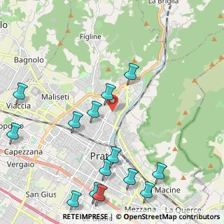 Mappa Via Bisenzio a San Martino, 59100 Prato PO, Italia (2.81429)