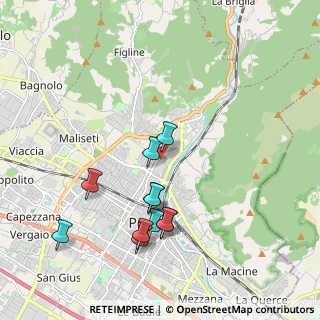 Mappa Via Bisenzio a San Martino, 59100 Prato PO, Italia (1.96818)