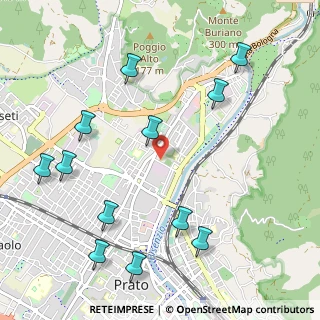 Mappa Via Bisenzio a San Martino, 59100 Prato PO, Italia (1.29667)