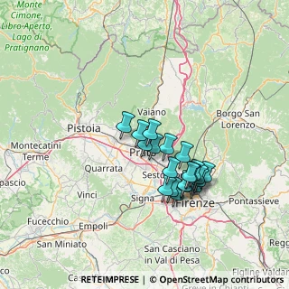 Mappa Via Bisenzio a San Martino, 59100 Prato PO, Italia (11.9965)