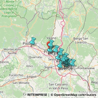 Mappa Via Bisenzio a San Martino, 59100 Prato PO, Italia (12.60563)