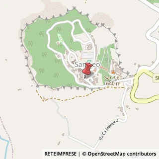 Mappa Via Montefeltro, 4, 47865 San Leo, Pesaro e Urbino (Marche)