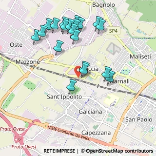 Mappa Via Croce Rossa, 59100 Prato PO, Italia (1.096)