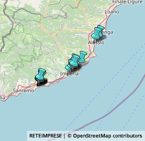 Mappa Str. Privata Mazza, 18100 Imperia IM, Italia (11.2845)