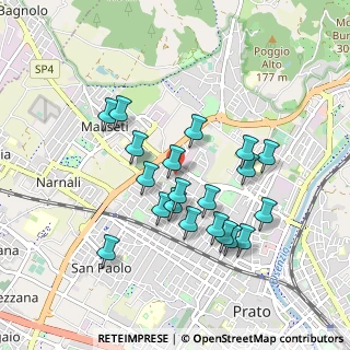 Mappa Via Isonzo, 59100 Prato PO, Italia (0.853)