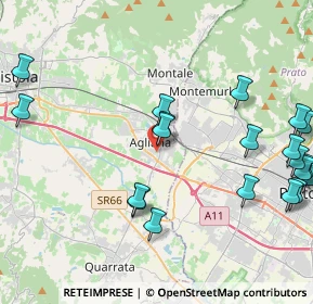 Mappa Via delle Lame, 51031 Agliana PT, Italia (5.4065)