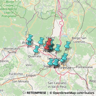 Mappa Via Fiorenzo Mugnaini, 59100 Prato PO, Italia (8.999)