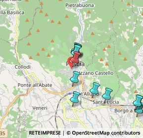 Mappa Piazza Leonardo da Vinci, 51017 Pescia PT, Italia (1.92917)