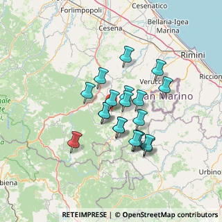 Mappa Via Sarsinate, 47863 Novafeltria RN, Italia (10.9105)