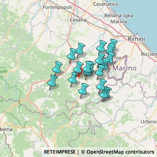 Mappa Via Sarsinate, 47863 Novafeltria RN, Italia (9.9735)