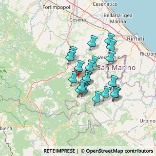 Mappa Via Serra Masini, 47863 Novafeltria RN, Italia (10.8255)
