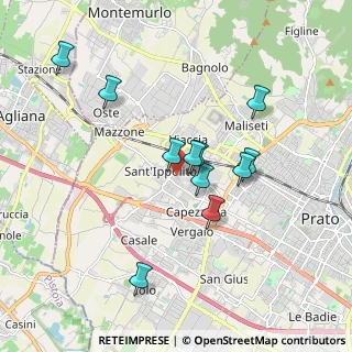 Mappa Via Mediterraneo, 59100 Prato PO, Italia (1.67364)