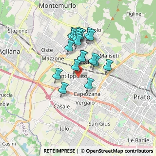 Mappa Via Mediterraneo, 59100 Prato PO, Italia (1.4745)