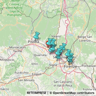 Mappa Via Mediterraneo, 59100 Prato PO, Italia (9.87333)