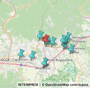 Mappa Via di Marzalla, 51017 Pescia PT, Italia (6.01769)