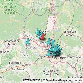 Mappa Via Vilmar Parrini, 59100 Prato PO, Italia (11.9285)