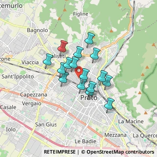 Mappa Via Vilmar Parrini, 59100 Prato PO, Italia (1.245)