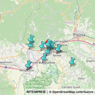 Mappa Via Bruno Buozzi, 51016 Montecatini Terme PT, Italia (5.20357)