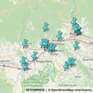Mappa Via Giosuè Borsi, 51016 Montecatini Terme PT, Italia (8.412)