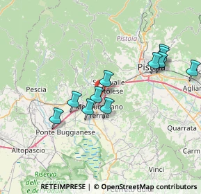 Mappa Via Lucchese, 51034 Pistoia PT, Italia (7.17)