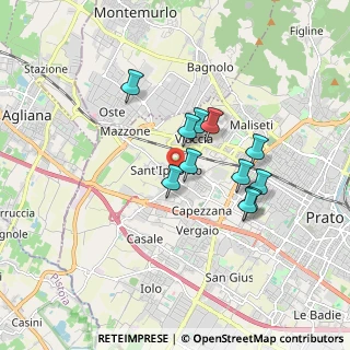 Mappa Via del Capannaccio, 59100 Prato PO, Italia (1.43273)