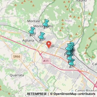 Mappa Via del Capannaccio, 59100 Prato PO, Italia (3.8125)
