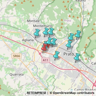Mappa Via del Capannaccio, 59100 Prato PO, Italia (2.63333)