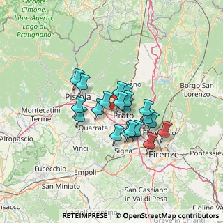 Mappa Via del Capannaccio, 59100 Prato PO, Italia (9.552)