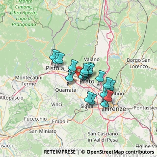 Mappa Via del Capannaccio, 59100 Prato PO, Italia (9.2505)