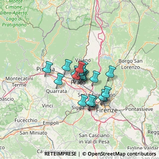 Mappa Via Molino di Filettole, 59100 Prato PO, Italia (8.537)