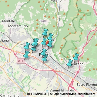 Mappa Via Molino di Filettole, 59100 Prato PO, Italia (2.89692)
