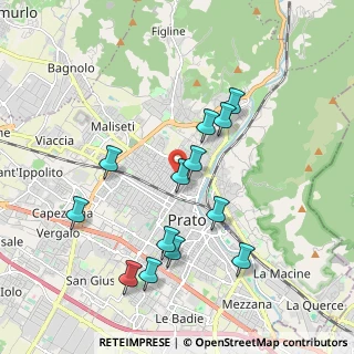 Mappa Via Bruno Zucca, 59100 Prato PO, Italia (1.92308)