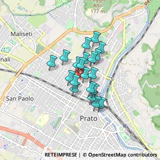 Mappa Via Bruno Zucca, 59100 Prato PO, Italia (0.564)