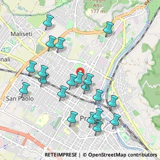 Mappa Via Bruno Zucca, 59100 Prato PO, Italia (1.092)