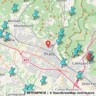 Mappa Via Bruno Zucca, 59100 Prato PO, Italia (7.151)