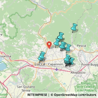 Mappa Via Ceppo di Melo, 55012 Marlia LU, Italia (6.71333)