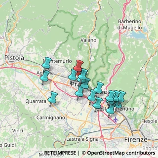 Mappa Via Abati, 59100 Prato PO, Italia (6.68889)