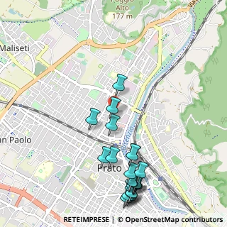 Mappa Via Abati, 59100 Prato PO, Italia (1.288)