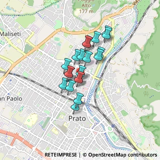 Mappa Via Abati, 59100 Prato PO, Italia (0.6105)