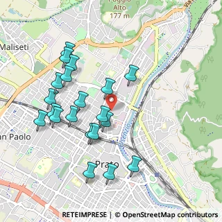 Mappa Via Abati, 59100 Prato PO, Italia (1.02)
