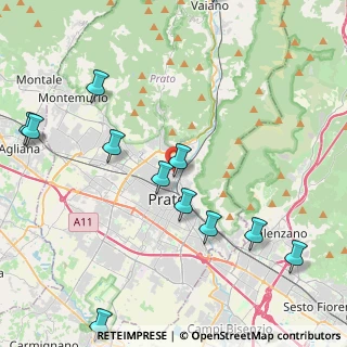 Mappa Via Mozza sul Gorone, 59100 Prato PO, Italia (5.32333)