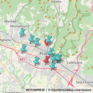 Mappa Via Mozza sul Gorone, 59100 Prato PO, Italia (3.41667)