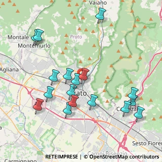 Mappa Via Mozza sul Gorone, 59100 Prato PO, Italia (4.45294)