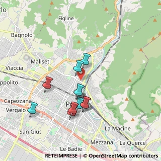 Mappa Via Mozza sul Gorone, 59100 Prato PO, Italia (1.66545)