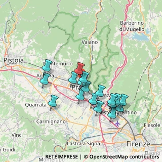 Mappa Via Mozza sul Gorone, 59100 Prato PO, Italia (6.80833)
