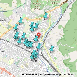 Mappa Via Mozza sul Gorone, 59100 Prato PO, Italia (0.99)